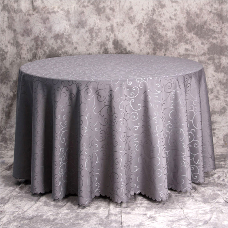 Luxury banquet table cloth fabric crocheted jacquard tablecloth thickened