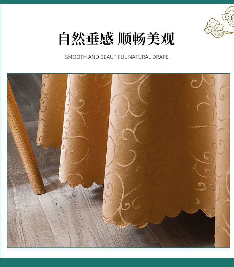 Luxury banquet table cloth fabric crocheted jacquard tablecloth thickened