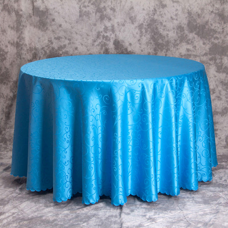 Luxury banquet table cloth fabric crocheted jacquard tablecloth thickened