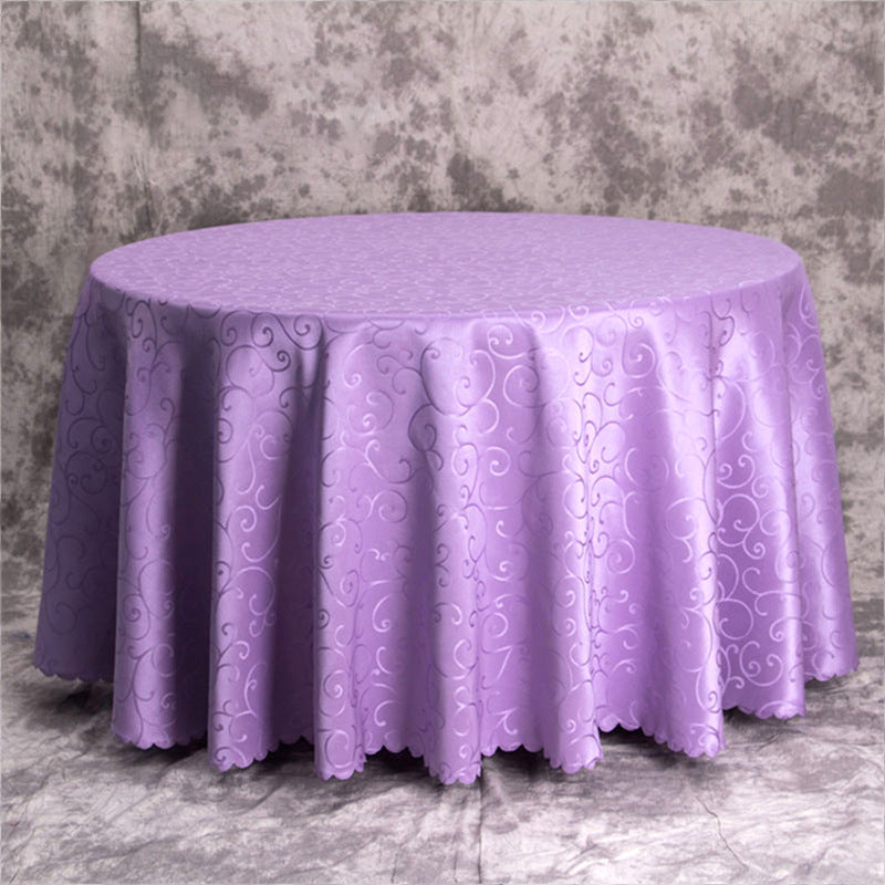 Luxury banquet table cloth fabric crocheted jacquard tablecloth thickened