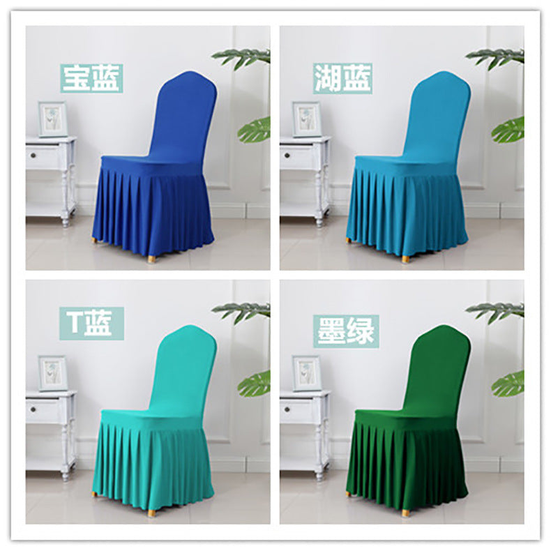 High End Streatch Pleated Wedding Chair Cover