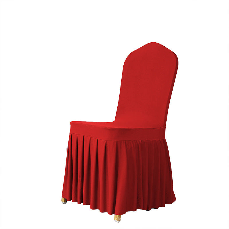 High End Streatch Pleated Wedding Chair Cover