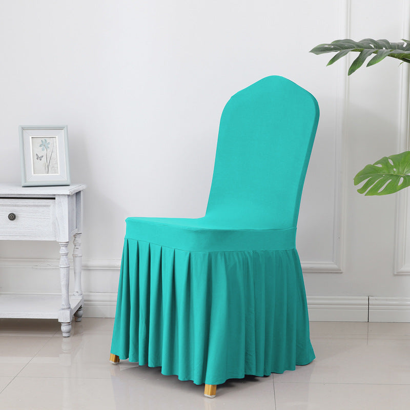 High End Streatch Pleated Wedding Chair Cover