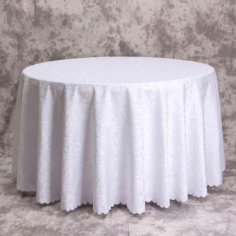 Luxury banquet table cloth fabric crocheted jacquard tablecloth thickened