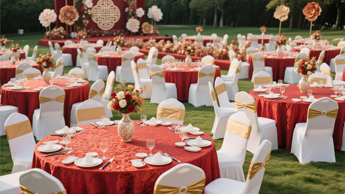 Luxury banquet table cloth fabric crocheted jacquard tablecloth thickened