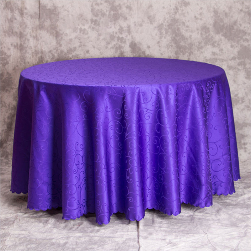 Luxury banquet table cloth fabric crocheted jacquard tablecloth thickened