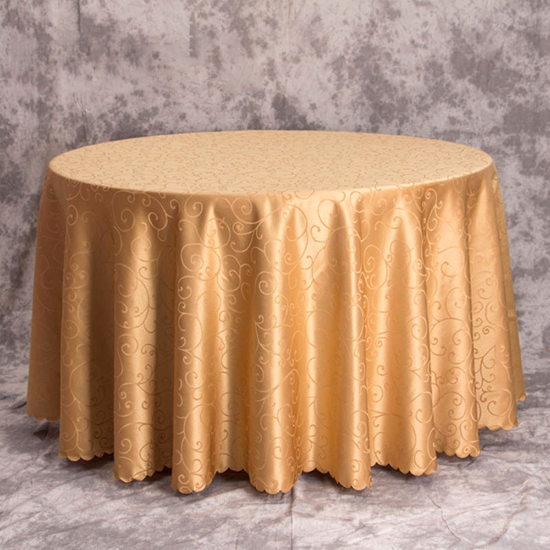 Luxury banquet table cloth fabric crocheted jacquard tablecloth thickened