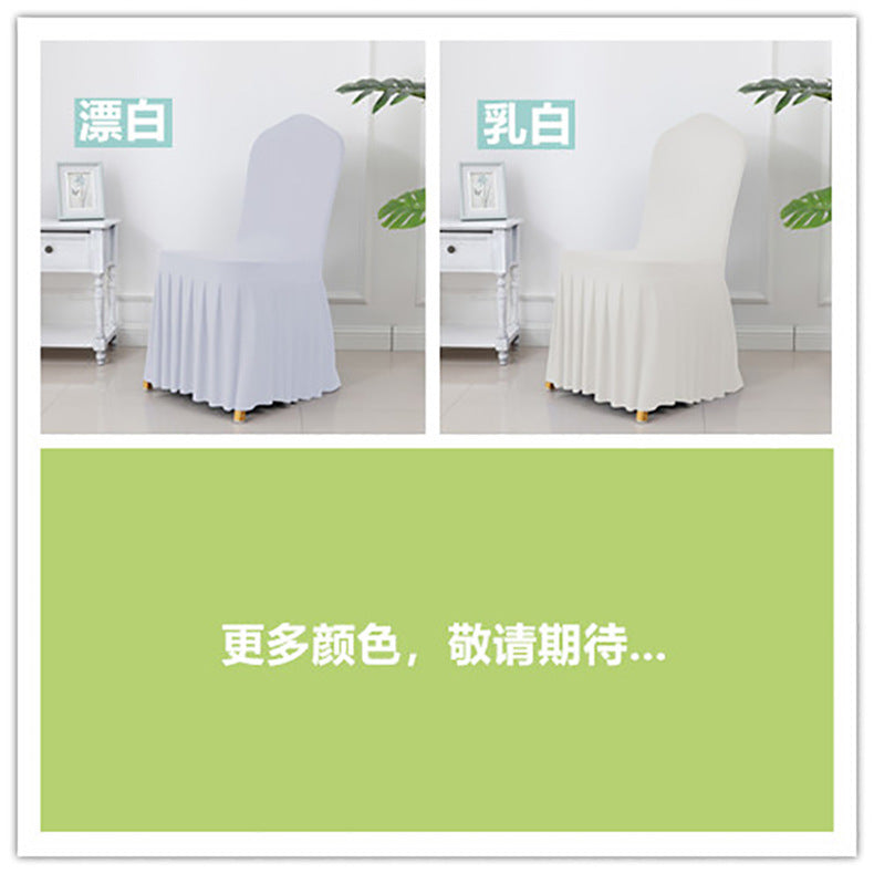 High End Streatch Pleated Wedding Chair Cover