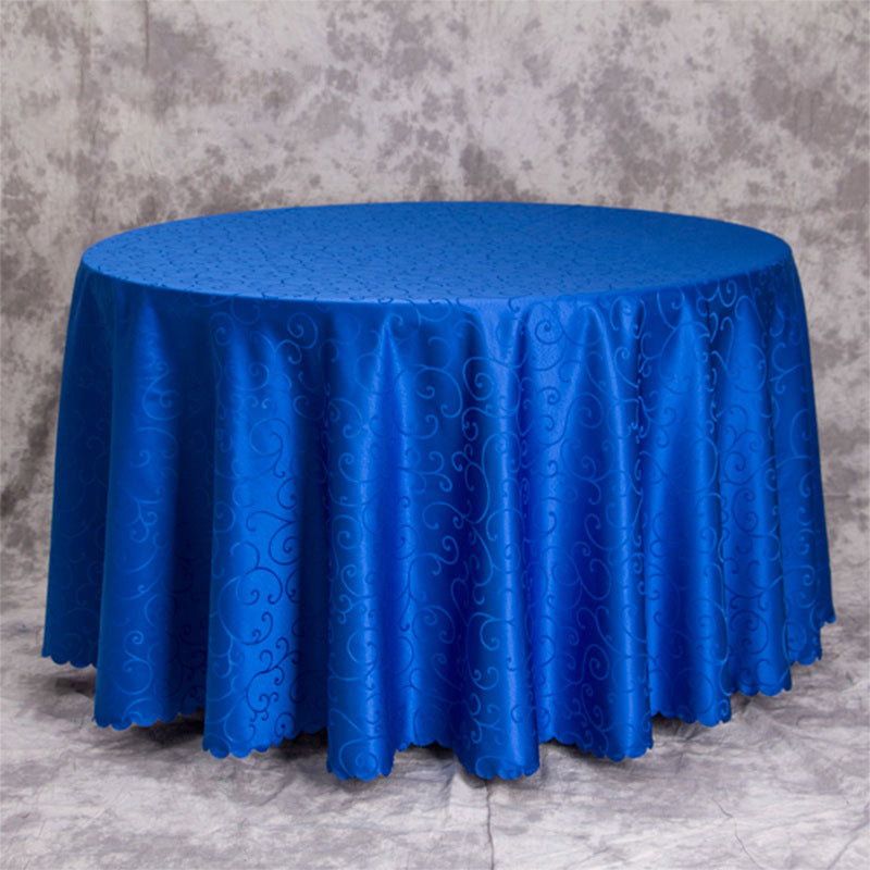 Luxury banquet table cloth fabric crocheted jacquard tablecloth thickened