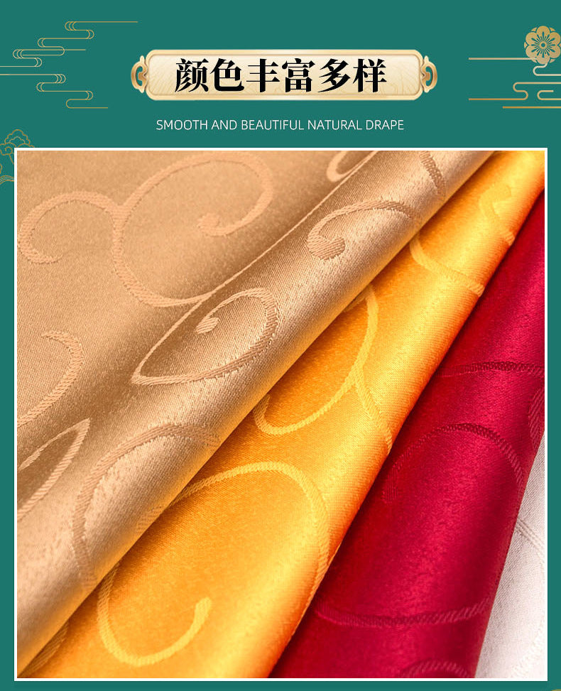 Luxury banquet table cloth fabric crocheted jacquard tablecloth thickened