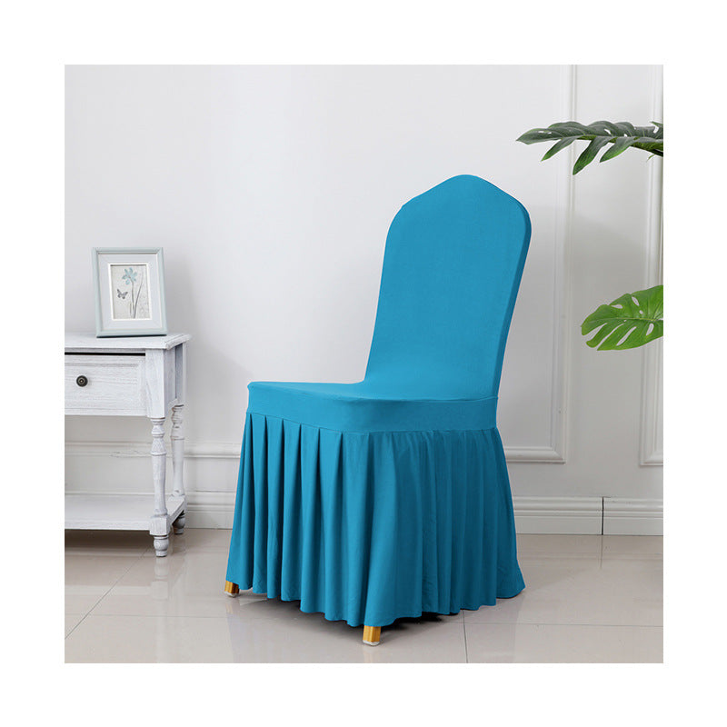 High End Streatch Pleated Wedding Chair Cover