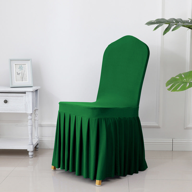 High End Streatch Pleated Wedding Chair Cover
