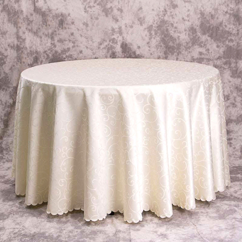 Luxury banquet table cloth fabric crocheted jacquard tablecloth thickened