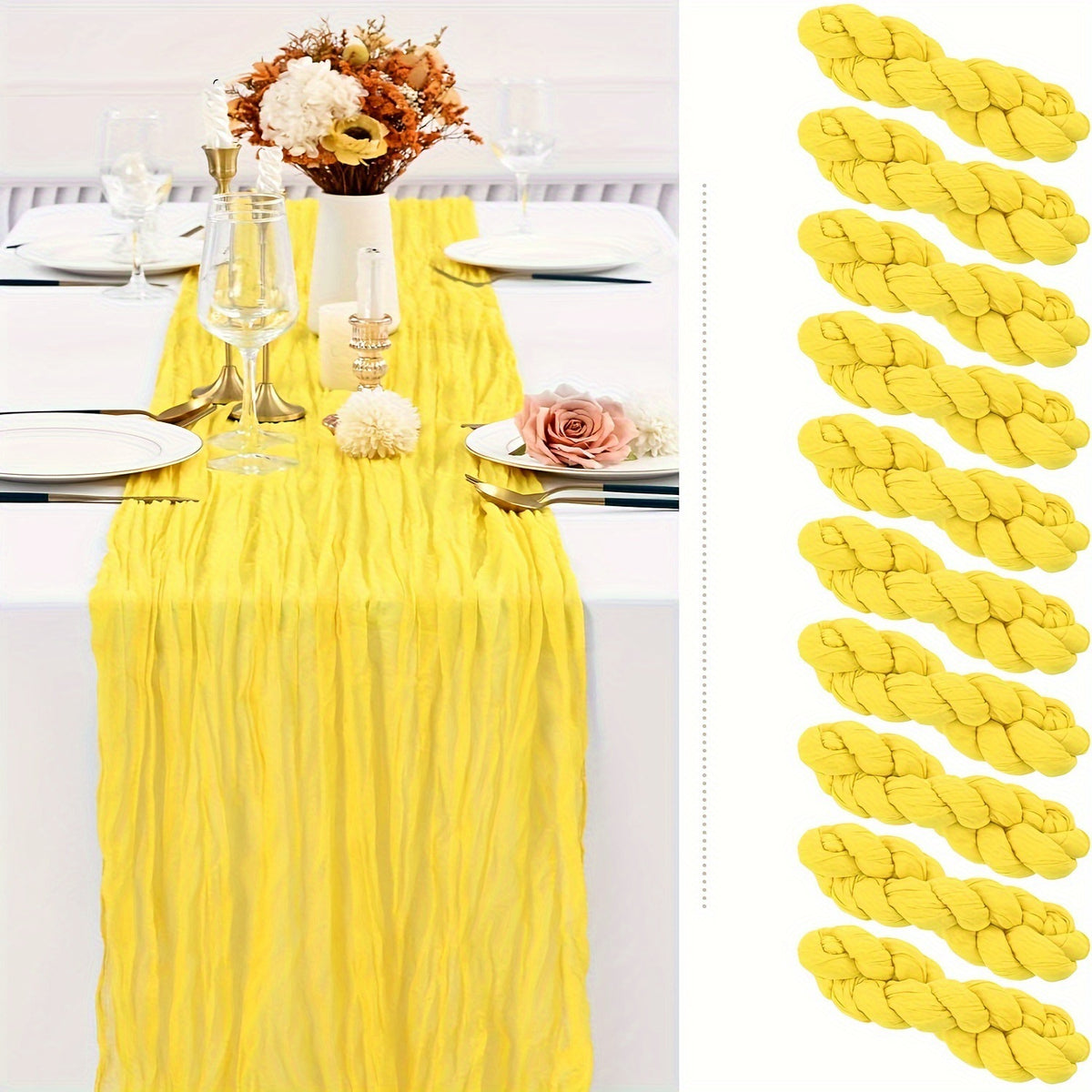 Light Luxury Wedding Table Runner