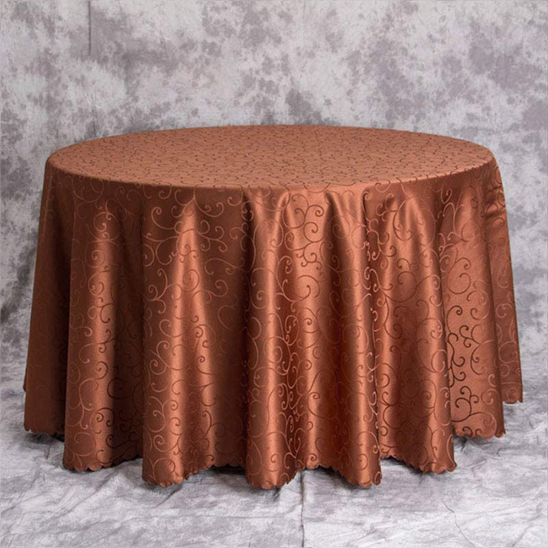 Luxury banquet table cloth fabric crocheted jacquard tablecloth thickened