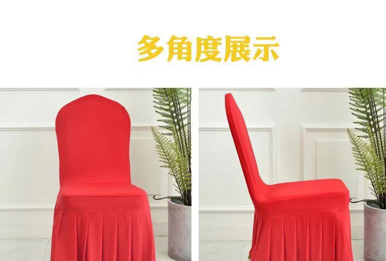High End Streatch Pleated Wedding Chair Cover