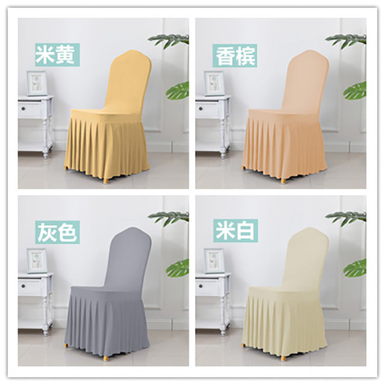High End Streatch Pleated Wedding Chair Cover