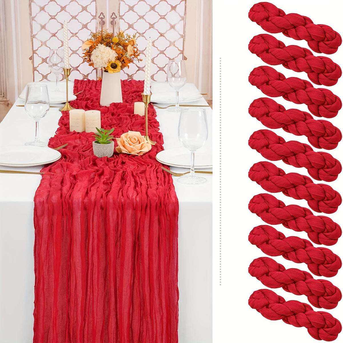 Light Luxury Wedding Table Runner