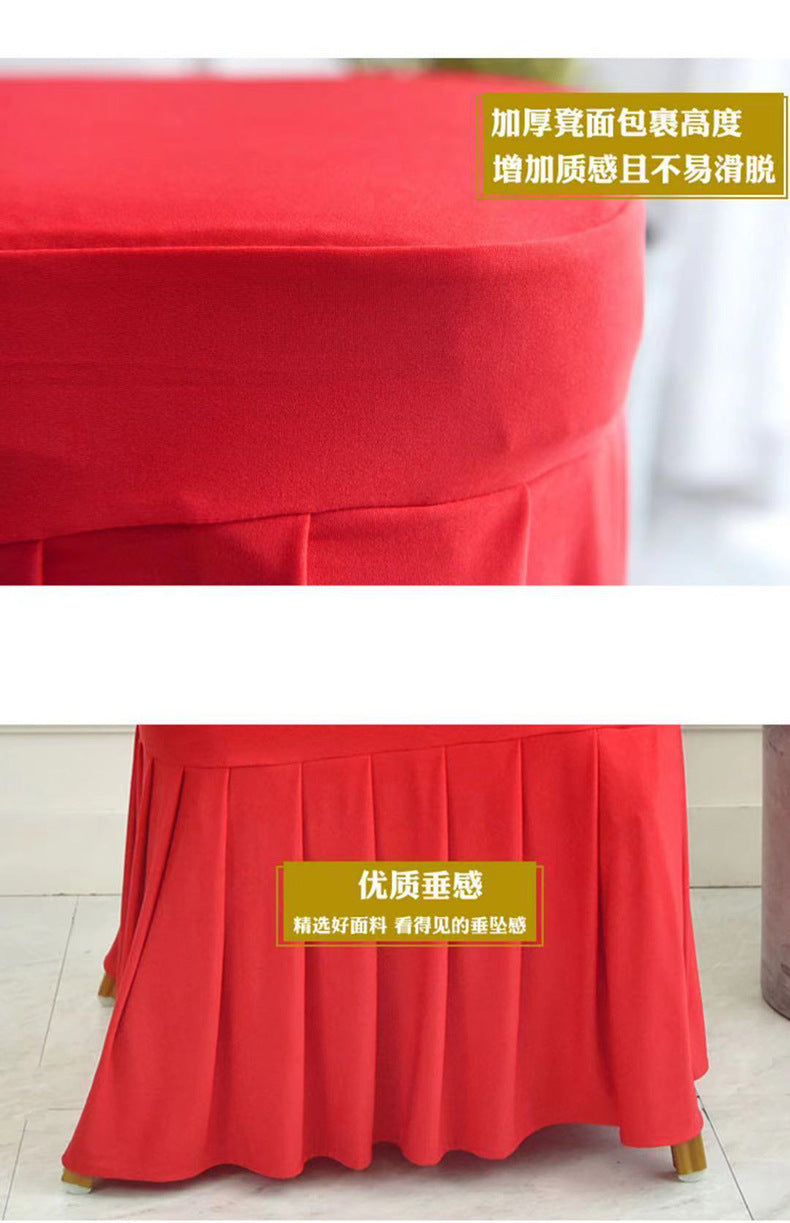High End Streatch Pleated Wedding Chair Cover