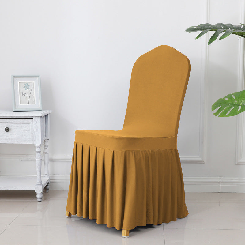High End Streatch Pleated Wedding Chair Cover
