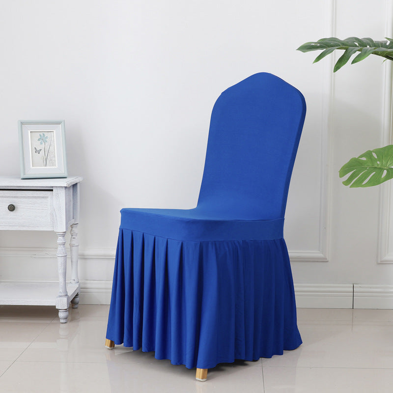 High End Streatch Pleated Wedding Chair Cover