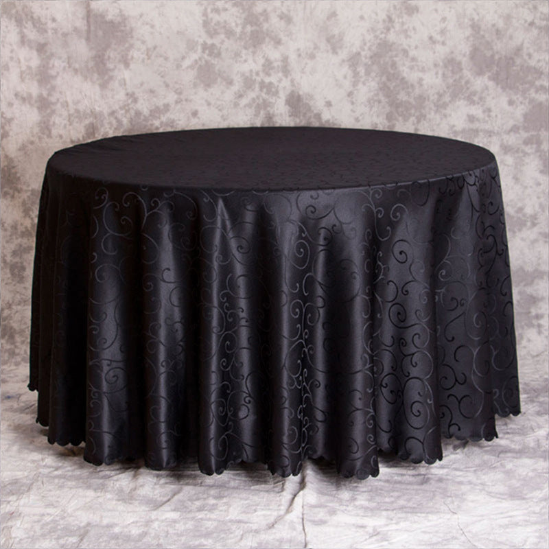 Luxury banquet table cloth fabric crocheted jacquard tablecloth thickened