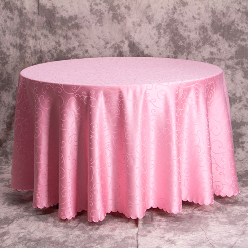 Luxury banquet table cloth fabric crocheted jacquard tablecloth thickened