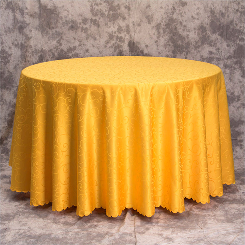 Luxury banquet table cloth fabric crocheted jacquard tablecloth thickened