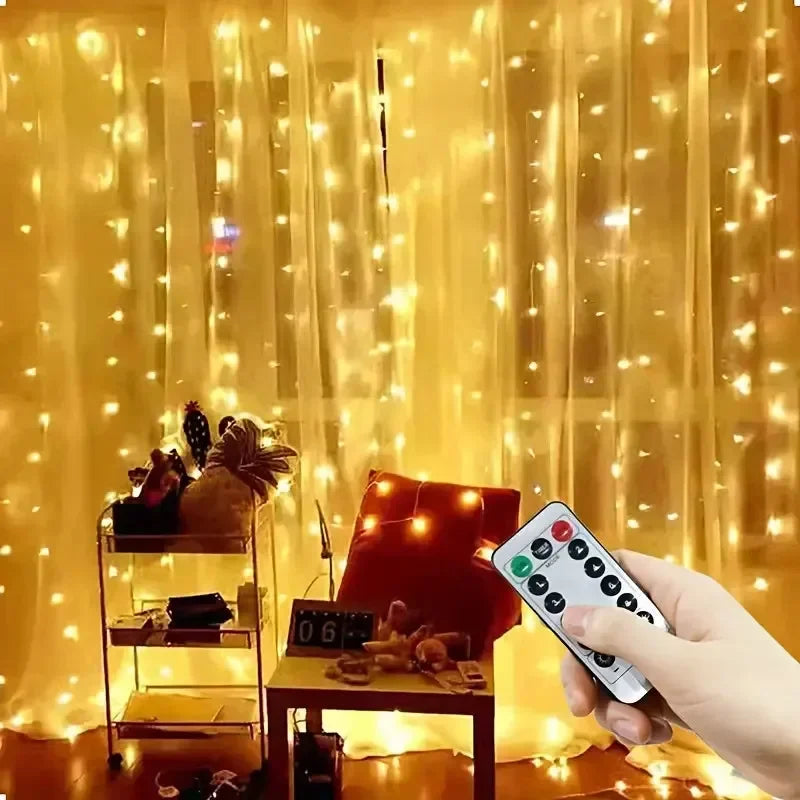 Curtain Fairy Lights LED - 8 Modes with Remote