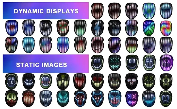 Gesture-Sensing LED Halloween Mask