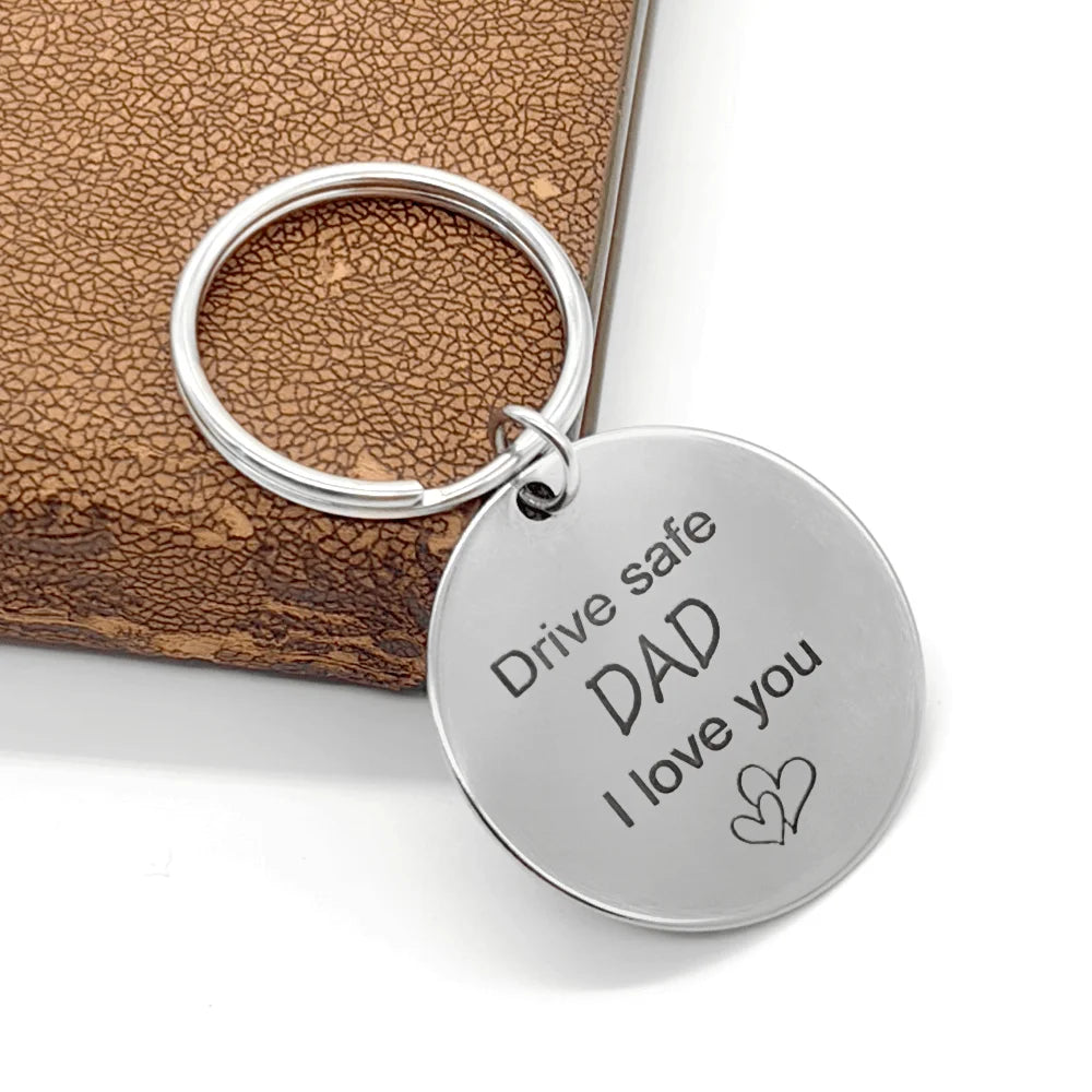 Stainless Steel Keychain Gift for Dad