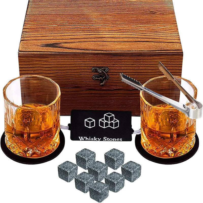 Whiskey Stones Gift Set for Dad