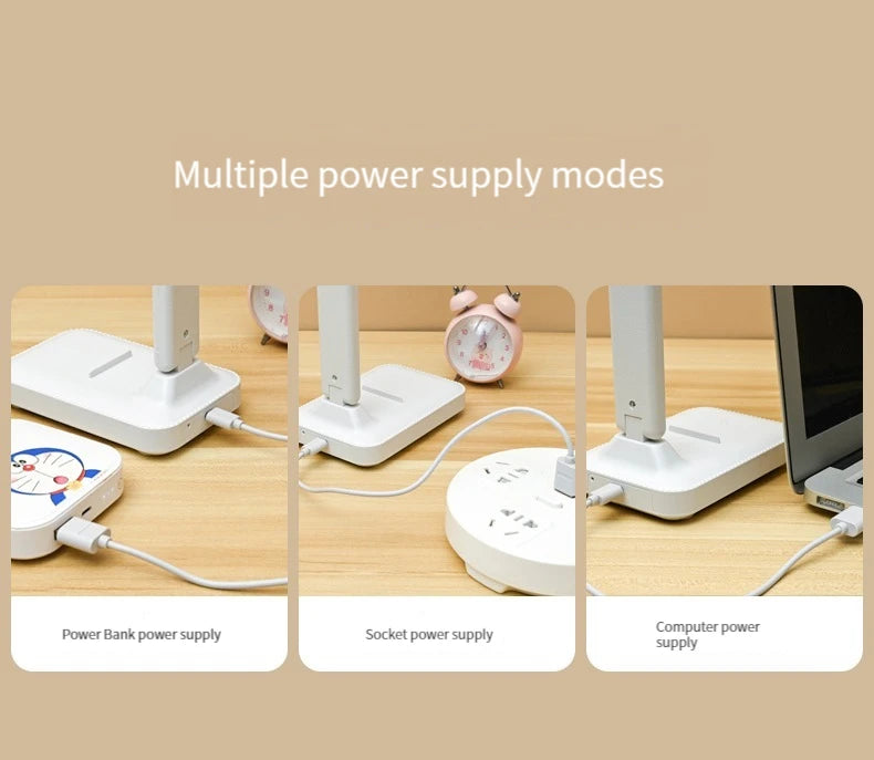 Foldable LED Desk Lamp with Touch Dimmer
