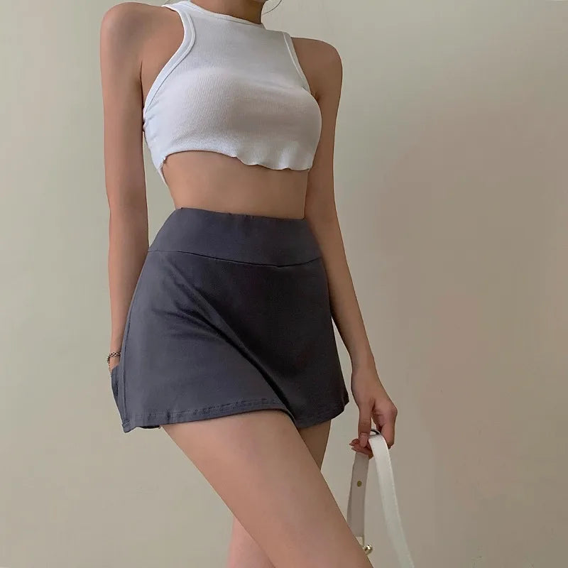 Elegant Tennis Sport Mini Skirt