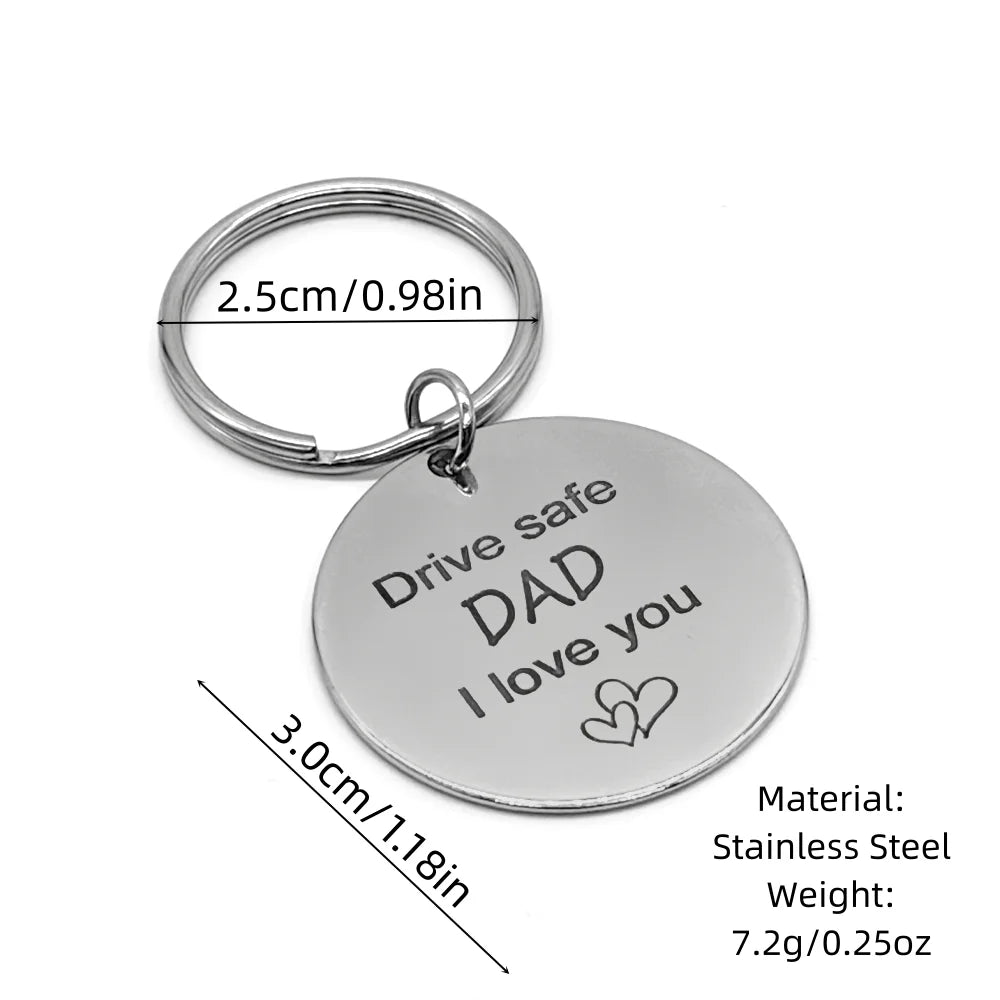 Stainless Steel Keychain Gift for Dad