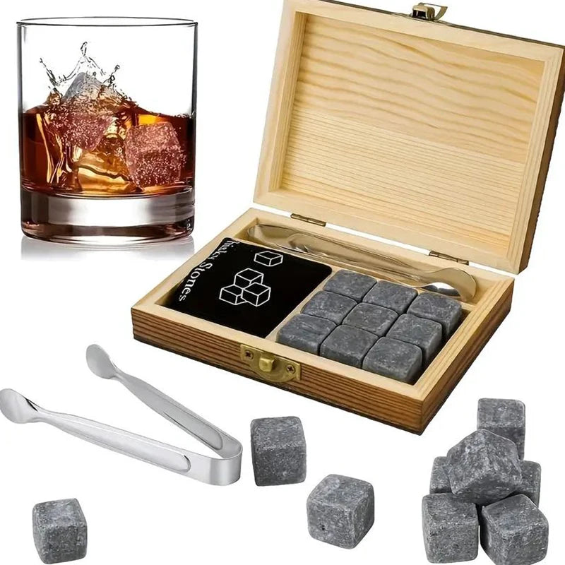 Whiskey Stones Gift Set for Dad