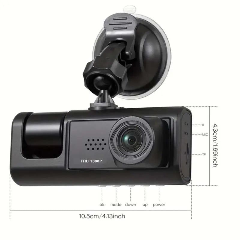 1080P Dual Dash Cam with Night Vision