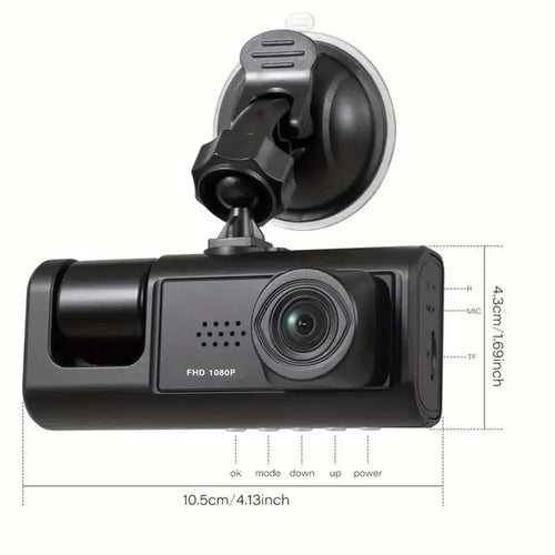 1080P Dual Dash Cam with Night Vision