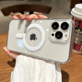 Magnetic MagSafe-Compatible Clear Case for iPhone (11–16 Series)