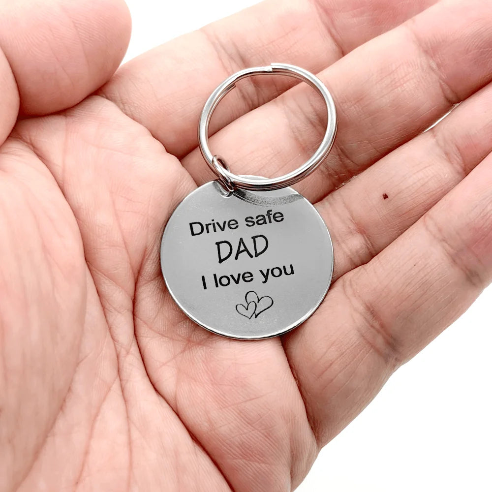 Stainless Steel Keychain Gift for Dad