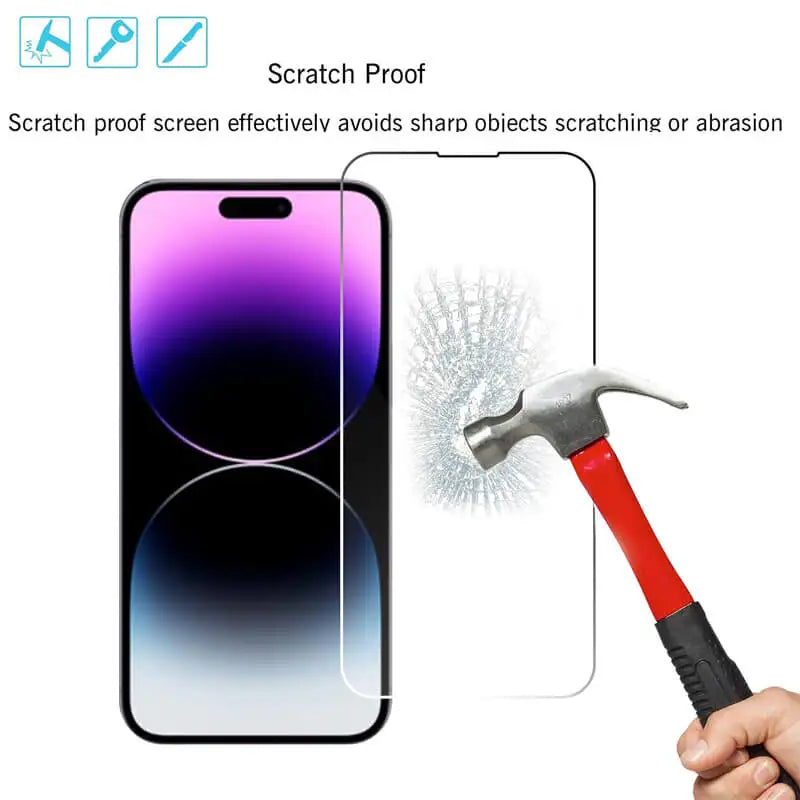 Tempered Glass Screen Protector for iPhone 11–16 Series