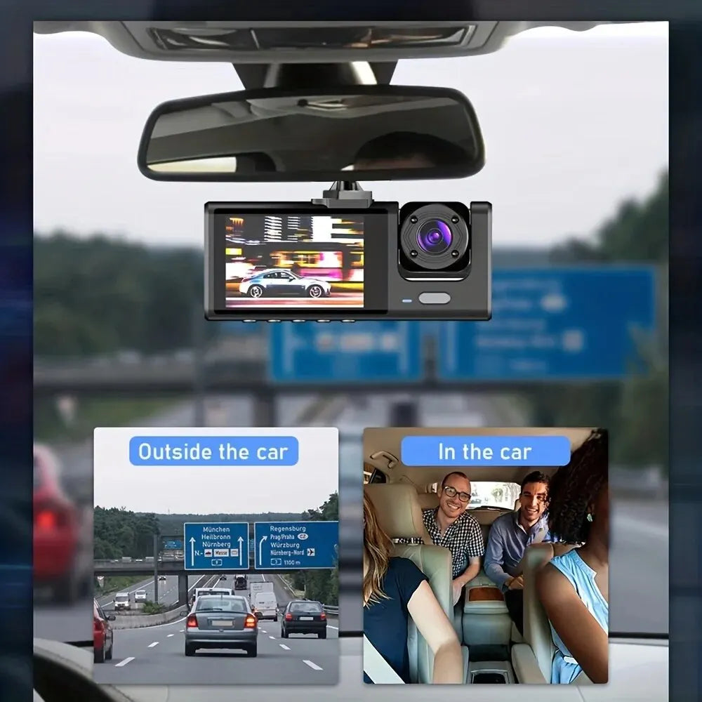 1080P Dual Dash Cam with Night Vision