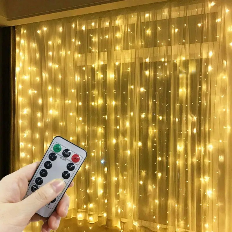 Curtain Fairy Lights LED - 8 Modes with Remote