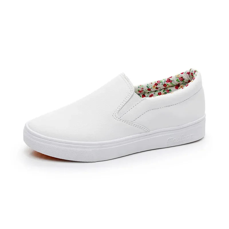Women Patent Leather Flat Loafers