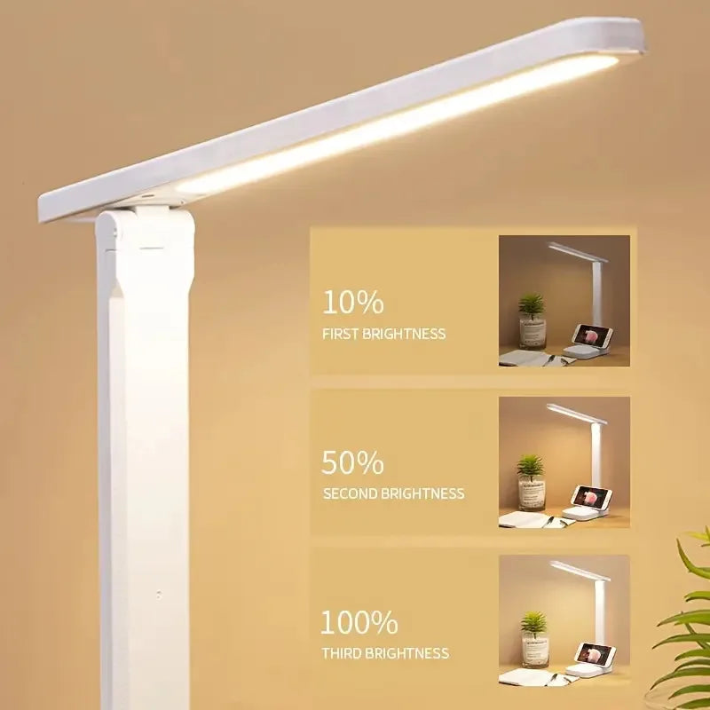 Foldable LED Desk Lamp with Touch Dimmer