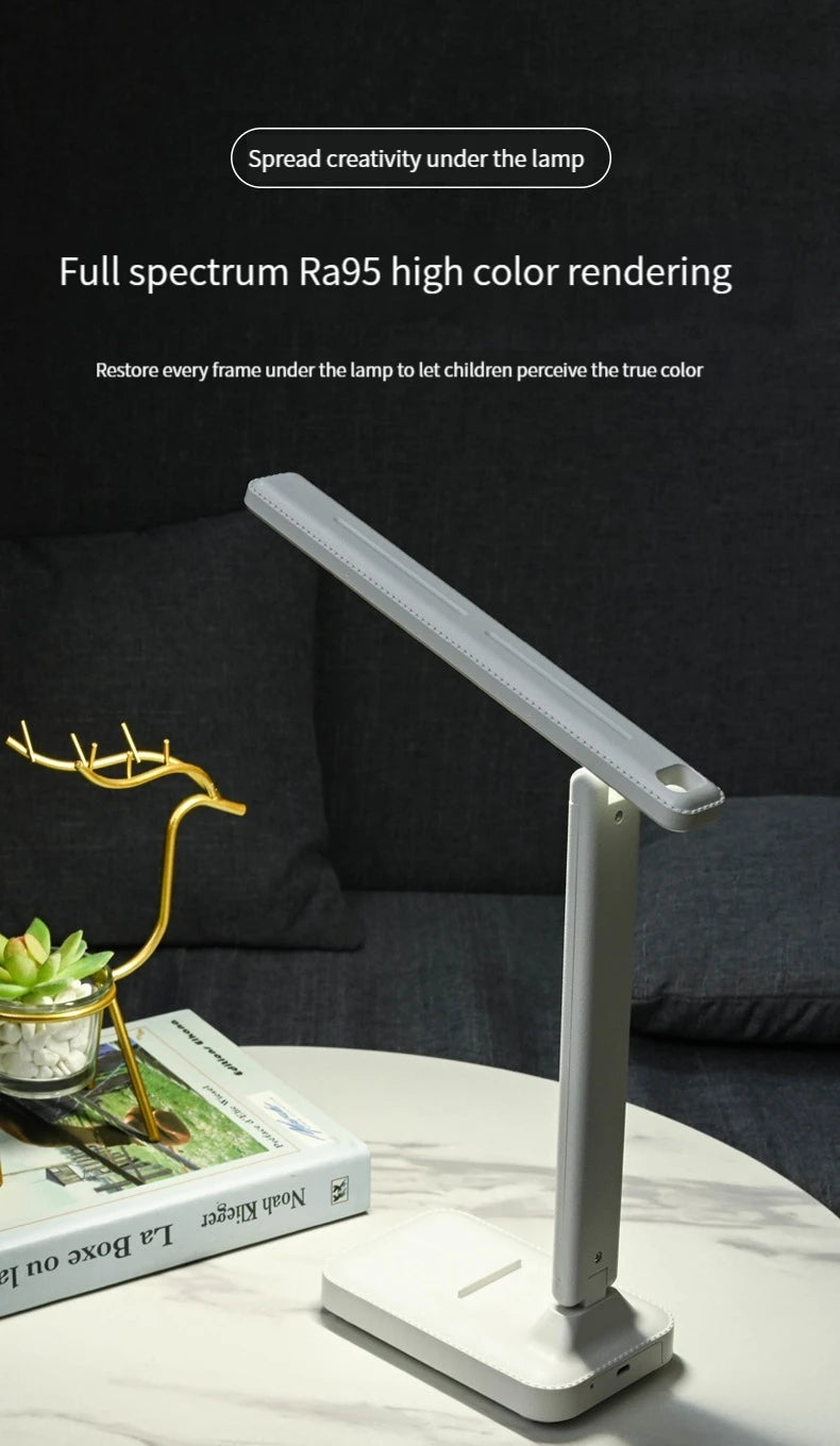 Foldable LED Desk Lamp with Touch Dimmer
