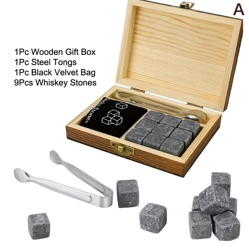 Whiskey Stones Gift Set for Dad