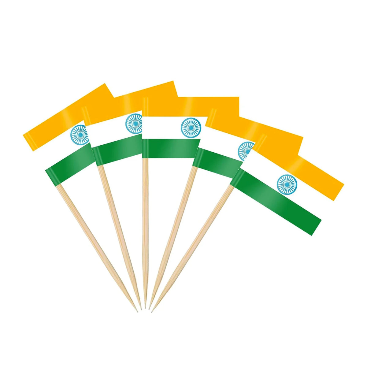 Themed Party trick - Mini Flag Cupcake/Cake/Cocktials/Fruitplatter Toppers (100 Pack)