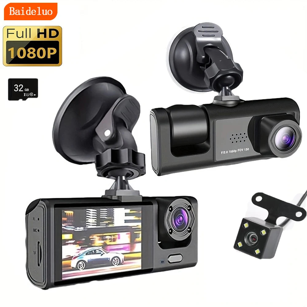 1080P Dual Dash Cam with Night Vision