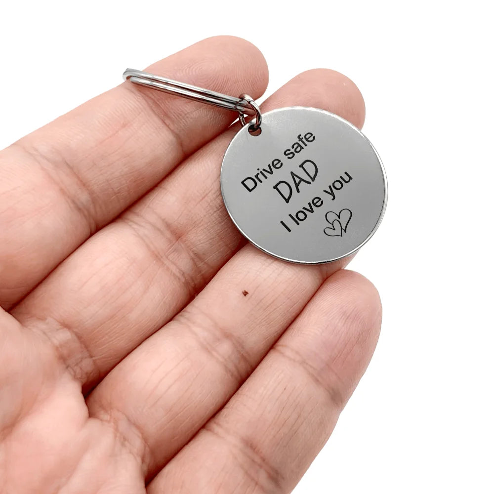 Stainless Steel Keychain Gift for Dad